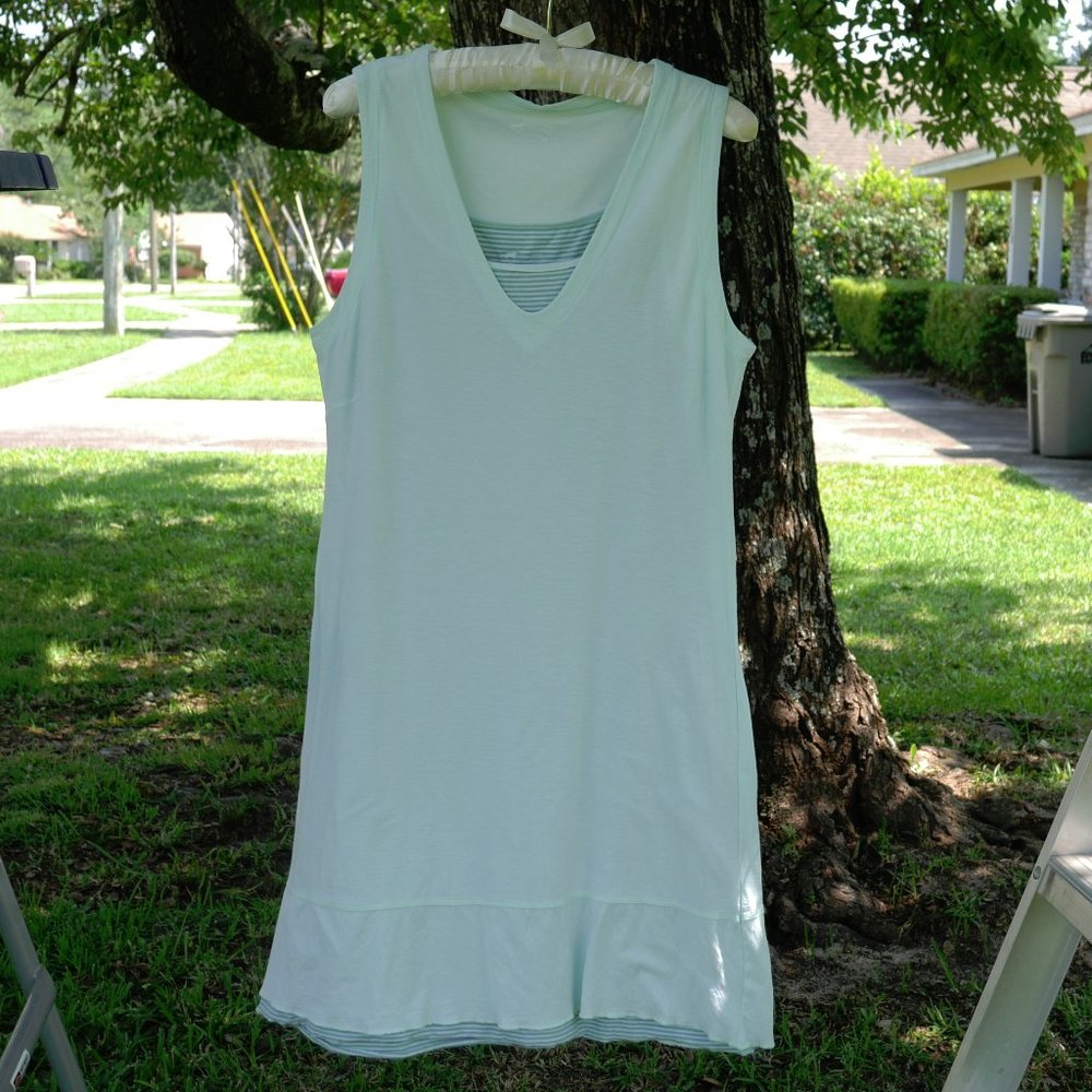 Bundle of Horny Toad Mint & Gray Two Layer Dress Size M & Bonus Jacket